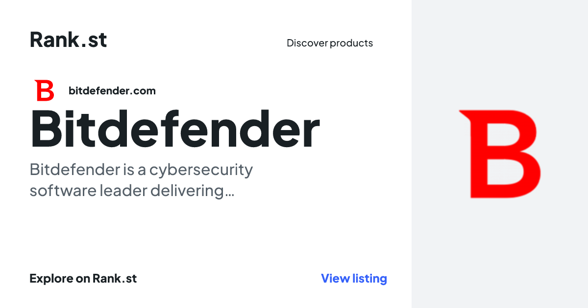 Bitdefender social card preview