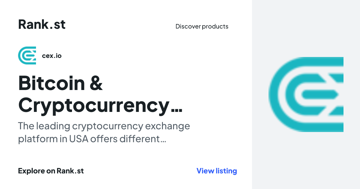 Bitcoin & Cryptocurrency Exchange - Buy & Sell Crypto | CEX.IO social card preview