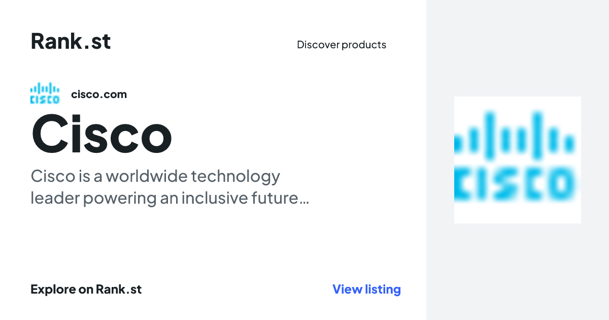 Cisco social card preview