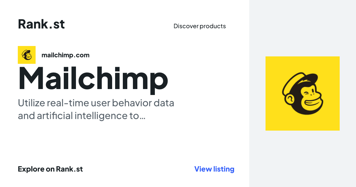 Mailchimp social card preview