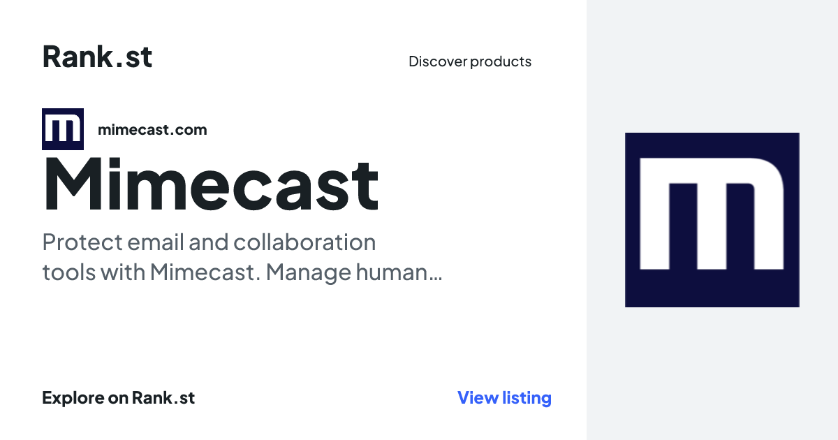 Mimecast social card preview