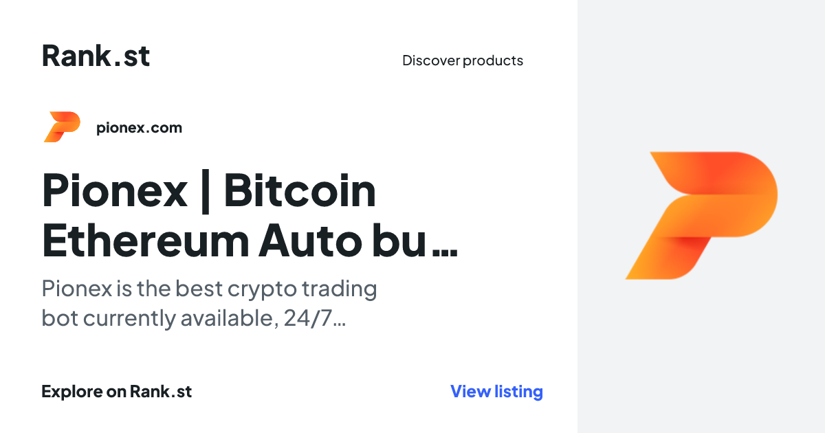 Pionex | Bitcoin Ethereum Auto buy low and sell high | Free Crypto Trading Bot social card preview