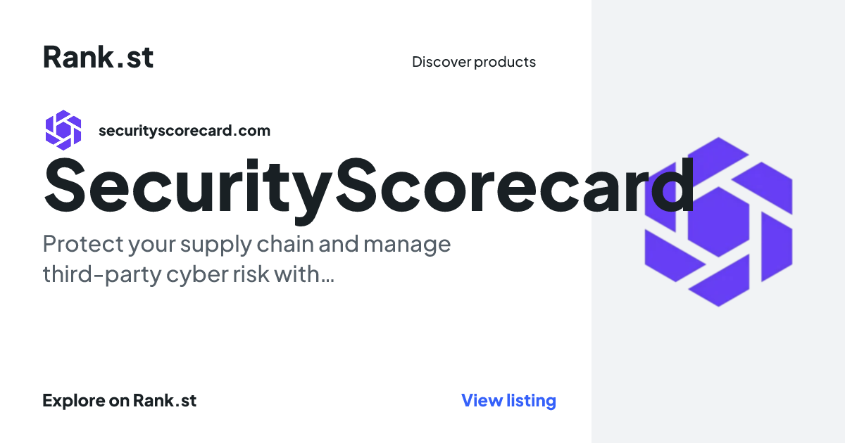 SecurityScorecard social card preview