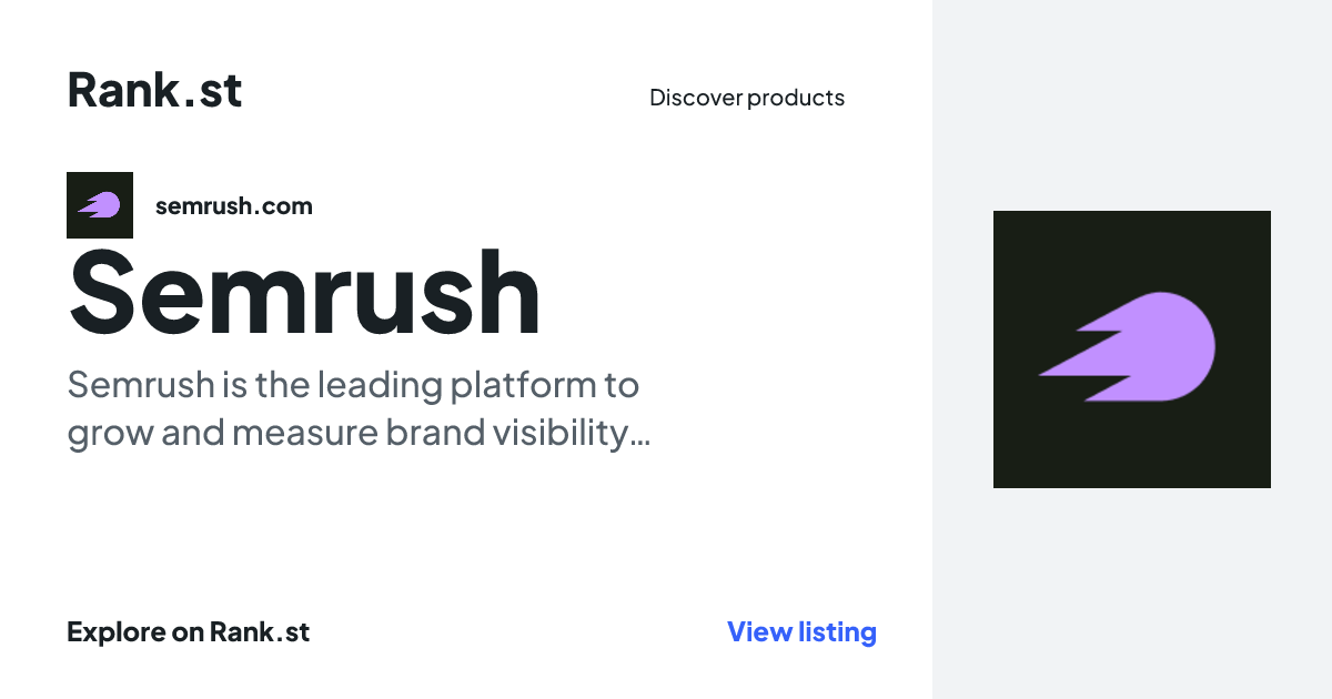 Semrush social card preview