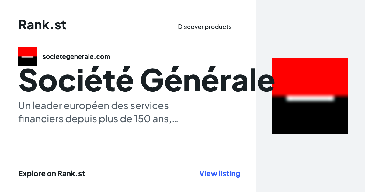 Société Générale social card preview