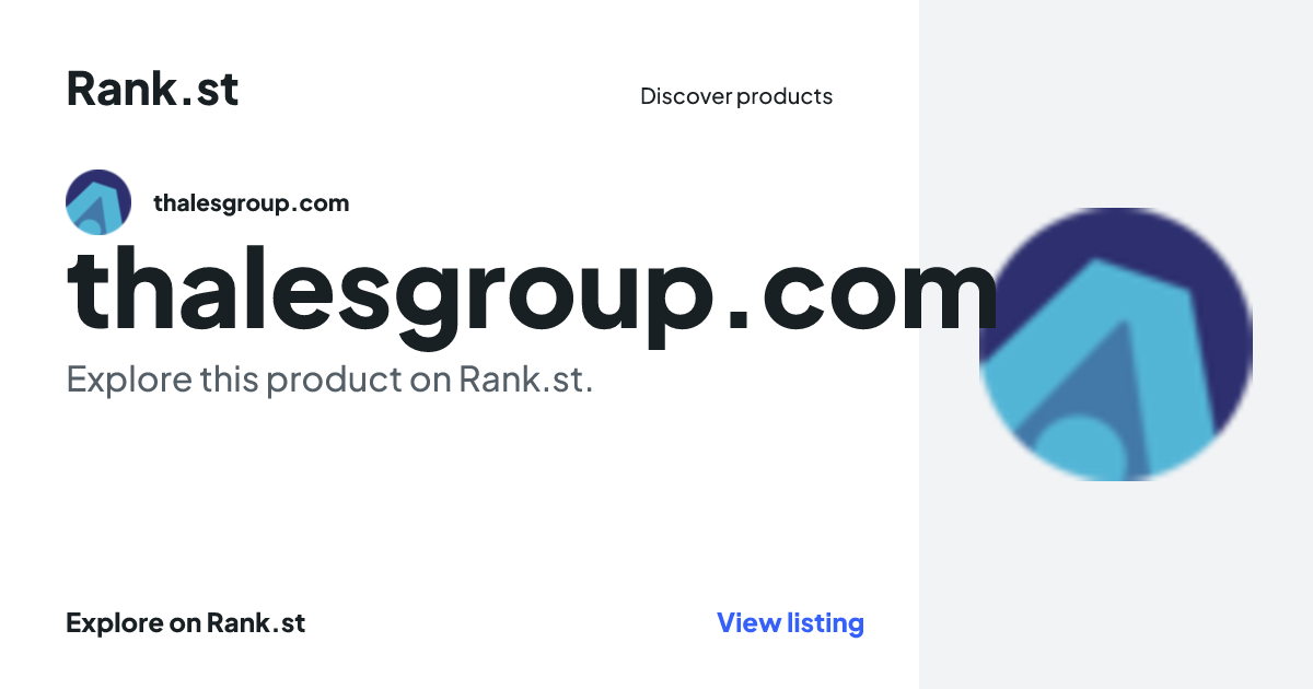 thalesgroup.com social card preview